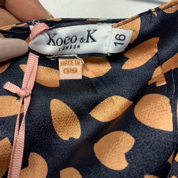 ASOS Koco&K off shoulder maxi dress split size 16 - Picture 8 of 8